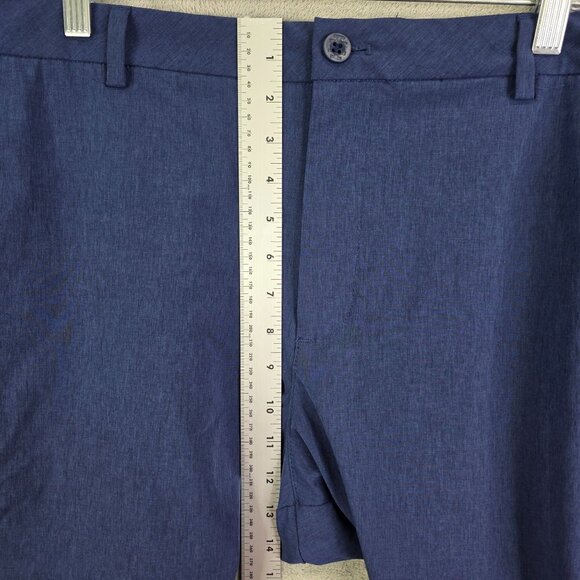 Mens IZOD Advantage Performance Blue Golf Shorts Polyester 9.5" Inseam Size 38 - Picture 5 of 10